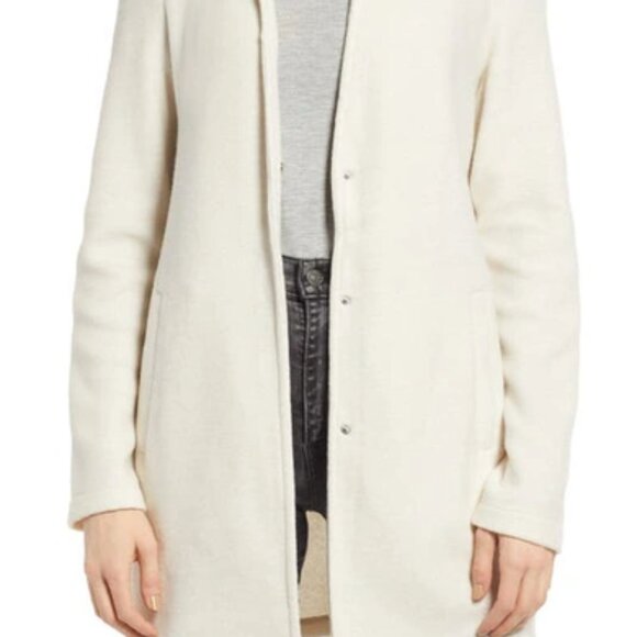 Vero Moda Katrine Brushed Jacket In Oatmeal Women's Large - Picture 2 of 9
